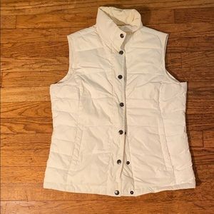 Lands’ End Off White Vest